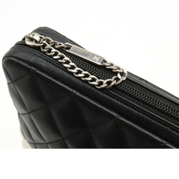 Chanel Coco Mark Pochette Shoulder Bag Crossbody Black White - Picture 8 of 9